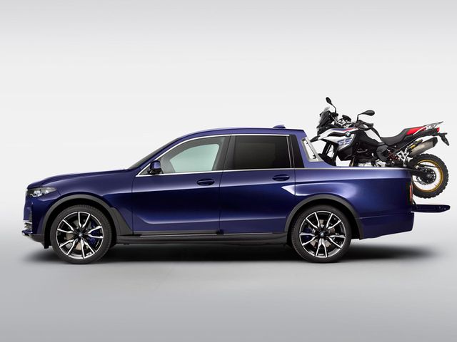 ¿Una camioneta BMW para transportar motos?