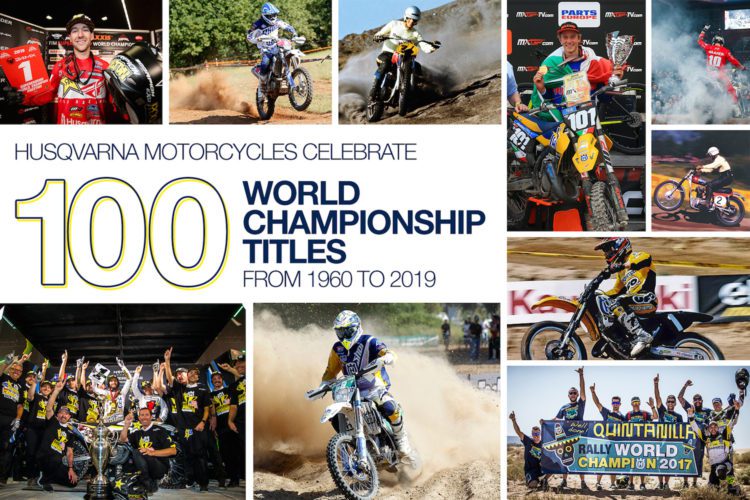 Los 100 Títulos Mundiales de Husqvarna