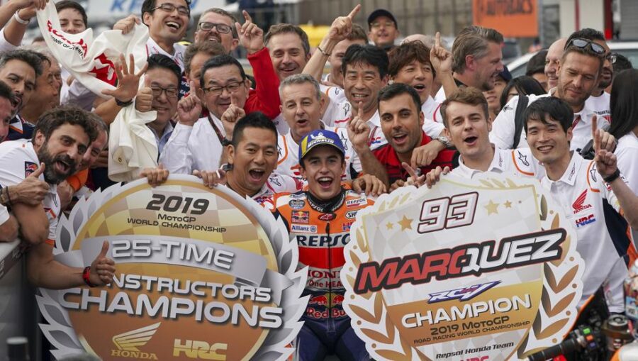 Marc Márquez sumó otro récord y le dio a Honda el título de constructores