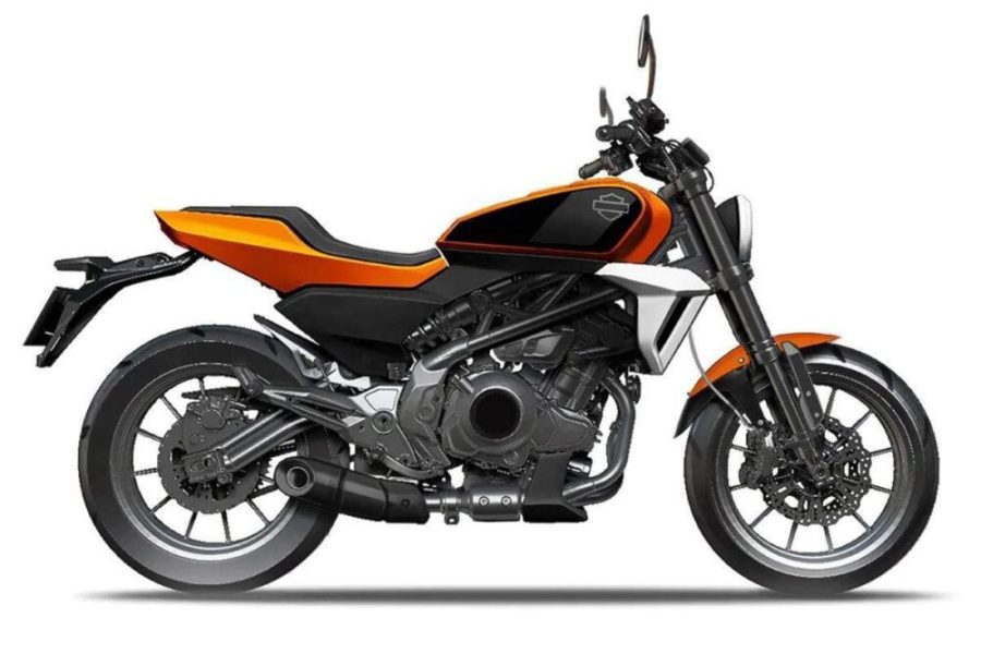 Modelo figurado de una Harley-Davidson 338R