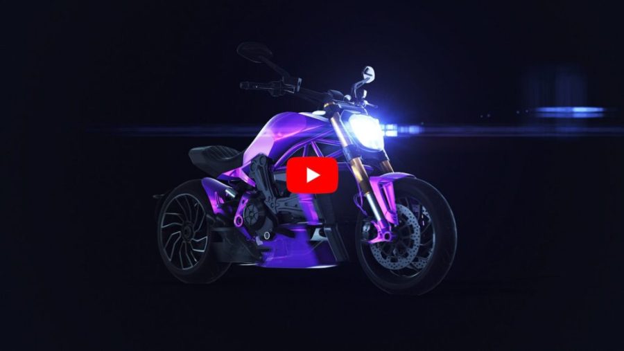 La moto que se convierte en logo