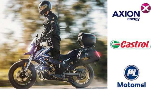 Motomel recomienda combustibles AXION y lubricantes Castrol