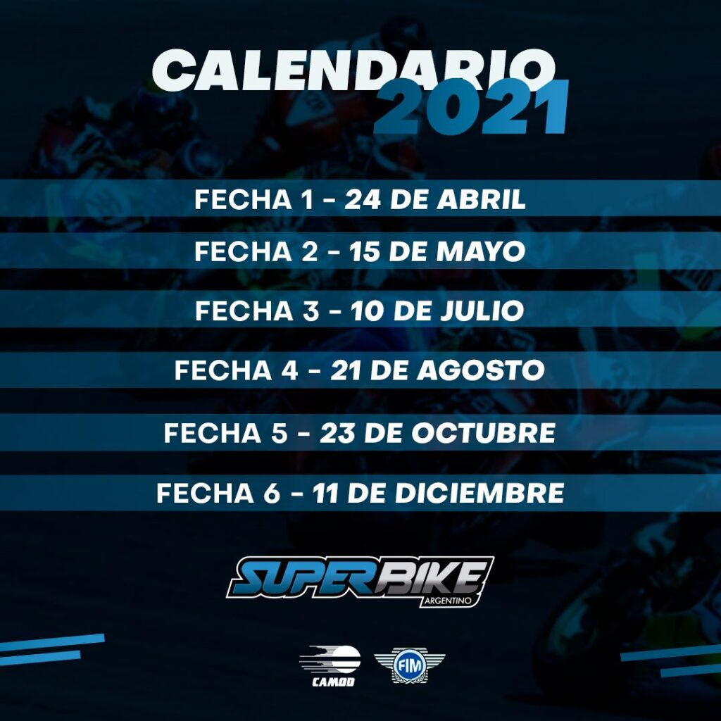 Calendario SBK Argentino 2021
