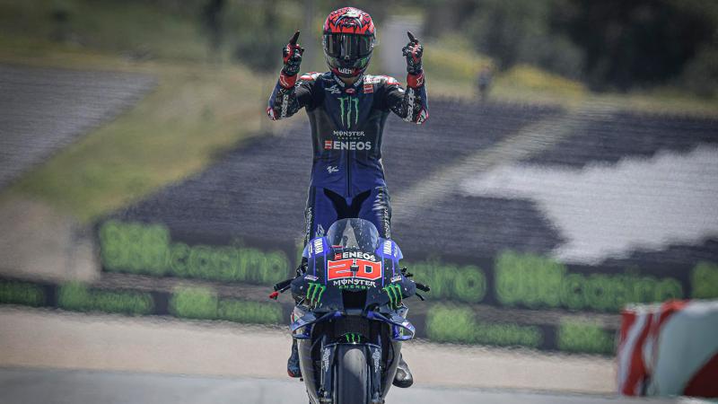 Quartararo se subió a la punta del MotoGP tras reinar en Portugal