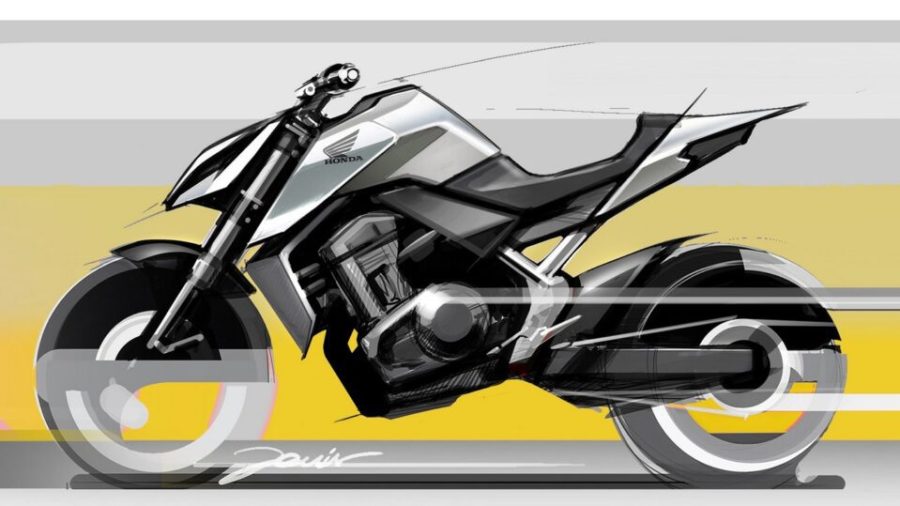 New Hornet design concept sketches hint at the sting in its tail Bocetos de la nueva Honda Hornet