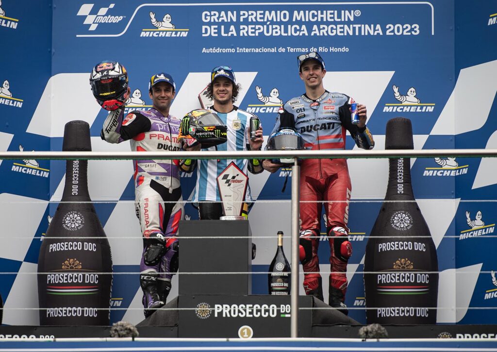 Podio Ducati Argentina
