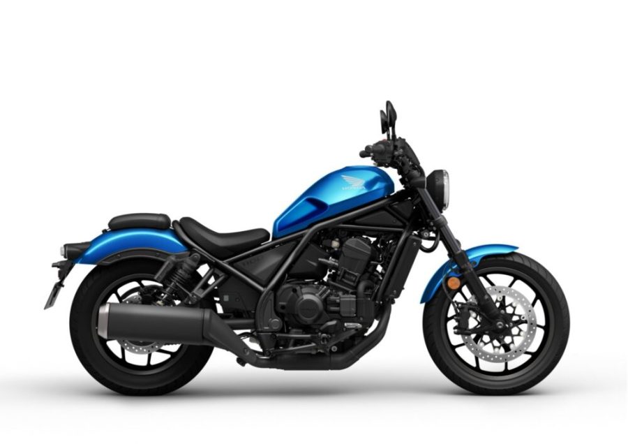 Rebel azul metalizado con doble asiento
