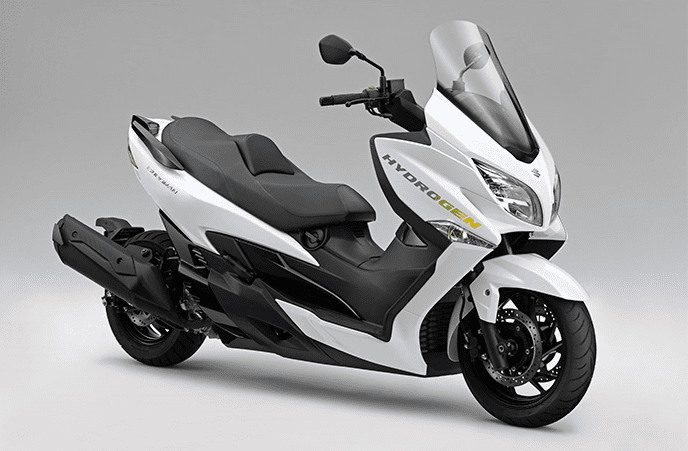 Presentan en Japón el Suzuki Burgman de hidrógeno Prototipo Suzuki Burgman de Hidrógeno