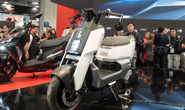 El prototipo de Scooter híbrido SYM PE3 tiene autonomía extendida
