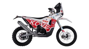 Kove 450 Rally roja y blanca