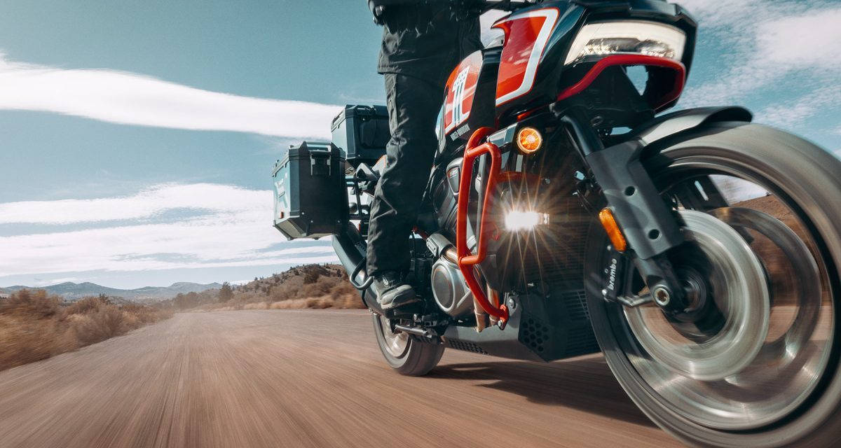 Vista de la Parte de ciclo de la Harley-Davidson CVO Pan America