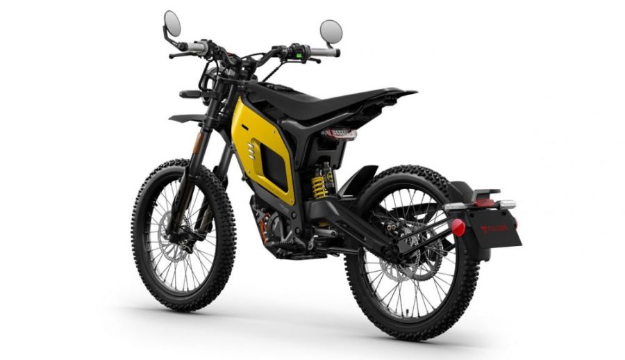  NIU XQi3 de color amarillo y figura estilizada