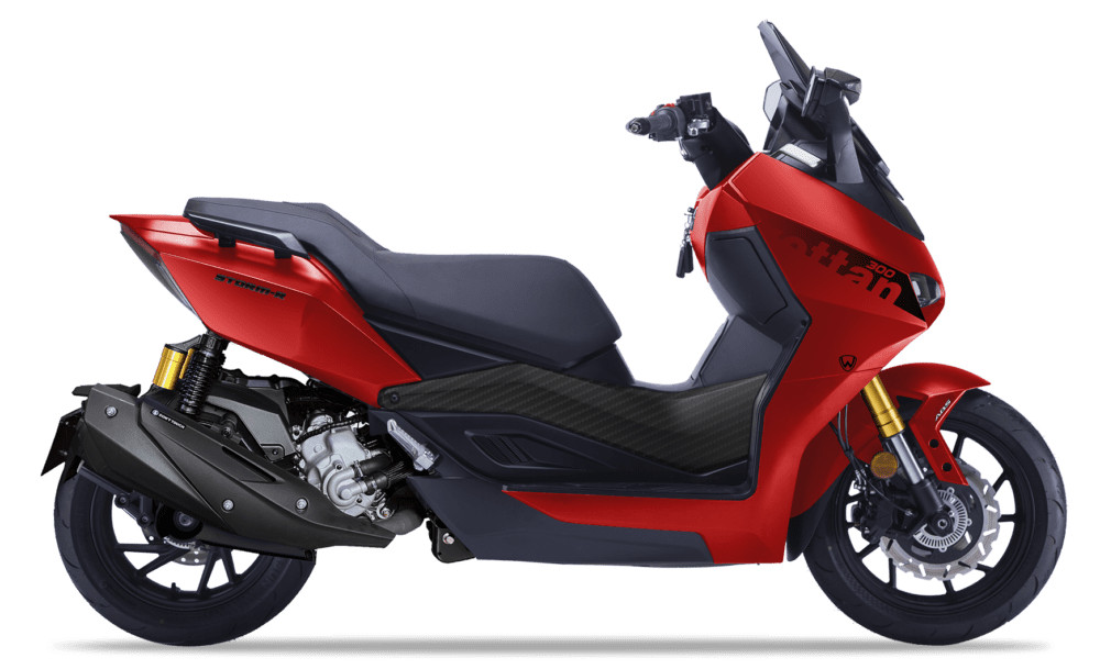  Wottan Storm 125 rojo y negro