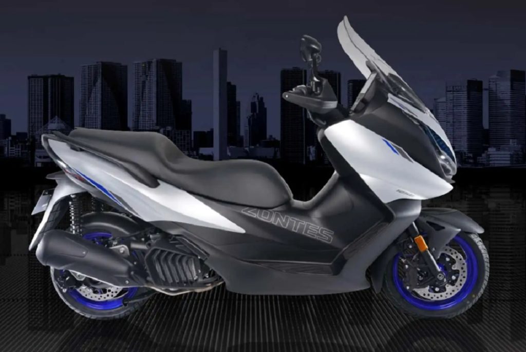 Vista lateral derecha del Scooter Zontes E125