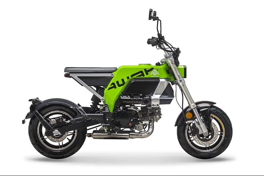 Pocked bike monocasco verde fluor con guardabarros negros