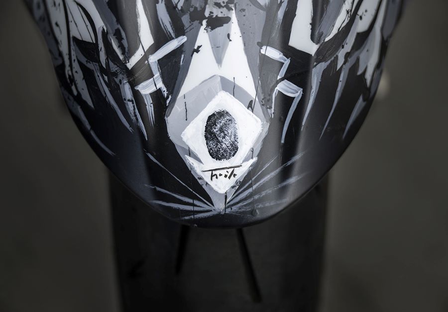 Huella digital de Paolo Troilo sobre la Ducati Centauro Huella digital de Paolo Troilo sobre la Ducati Centauro