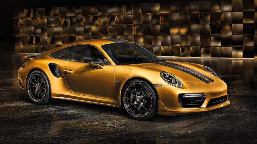 Porsche 911 Turbo S Exclusive dorado