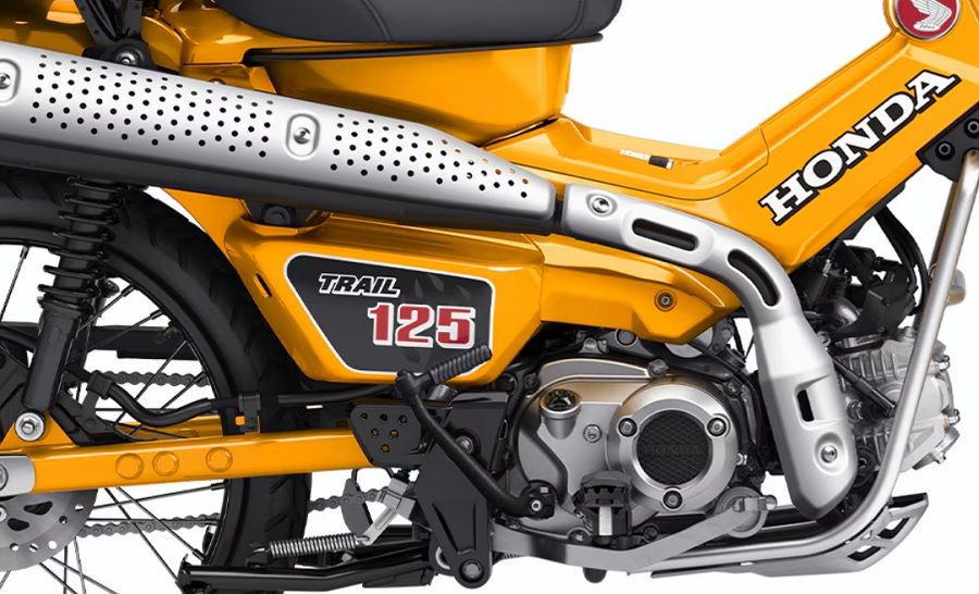 Motor de la Trail 125 de 124 cc y tecnología de inyección de combustible de última generación