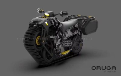 Oruga Unitrack: primera moto monorraíl eléctrica del mundo