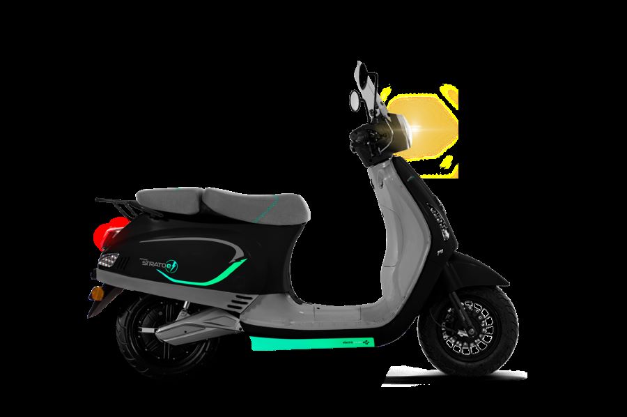 El Motomel STRATOe en su versión negra.