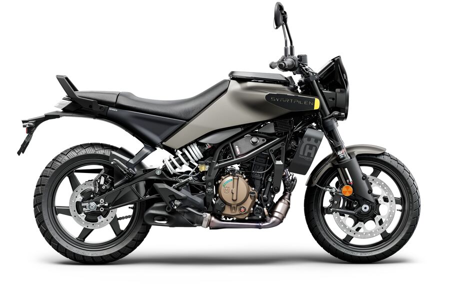 La Husqvarna Svartpilen 250 comparte componentes con la KTM Duke 250.