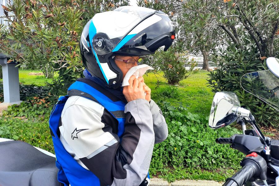 Enfermedades por andar en moto