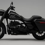 ADC Knight y Paladin: ¿el regreso de las motos de diésel? Vista lateral izquierda de un modelo ADC Knight de Axiom Diesel Cycles.