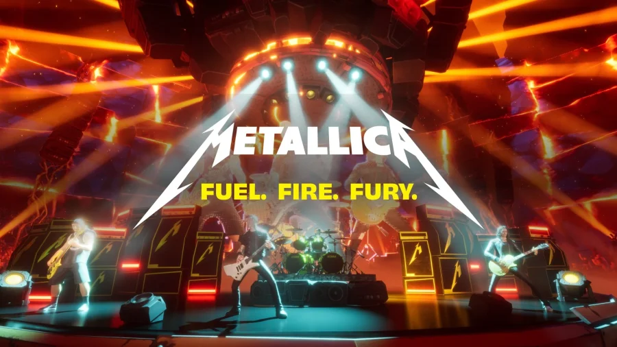 Afiche de Metallica y el tema Fuel fire