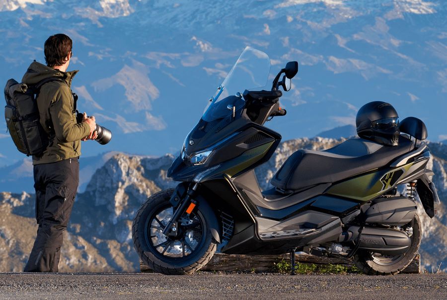 Scooter crossover Kymco DTX 350, el punto de equilibrio