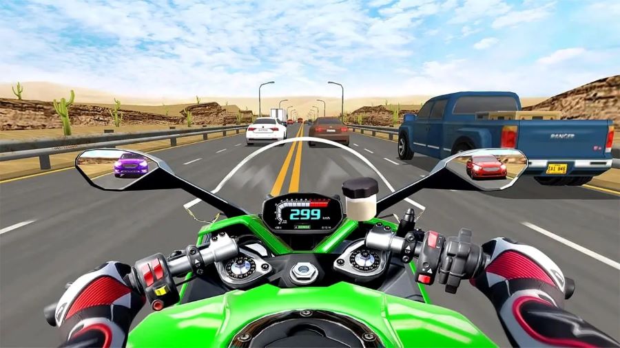 Captura de pantalla de juego Road Rash