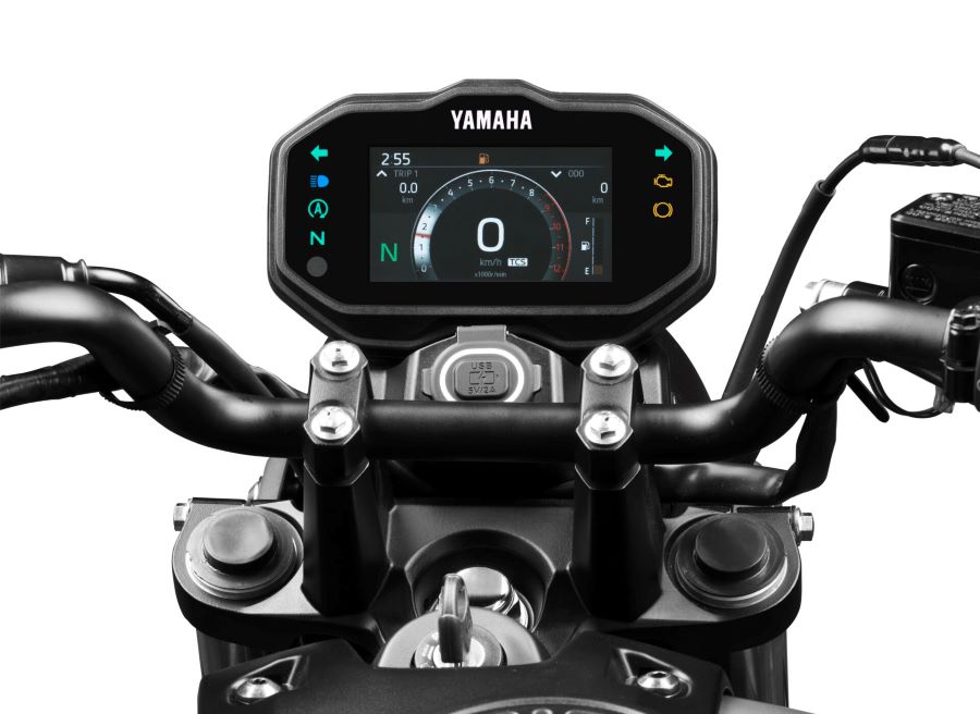 Pantalla TFT de la Yamaha FZ-X Hybrid