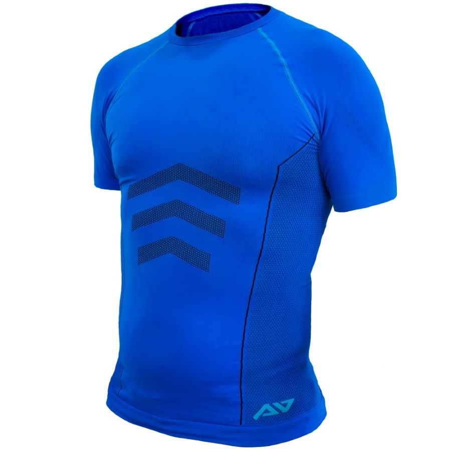 Una Camiseta para motociclistas Mid Aero Oxygen EVO en color azul