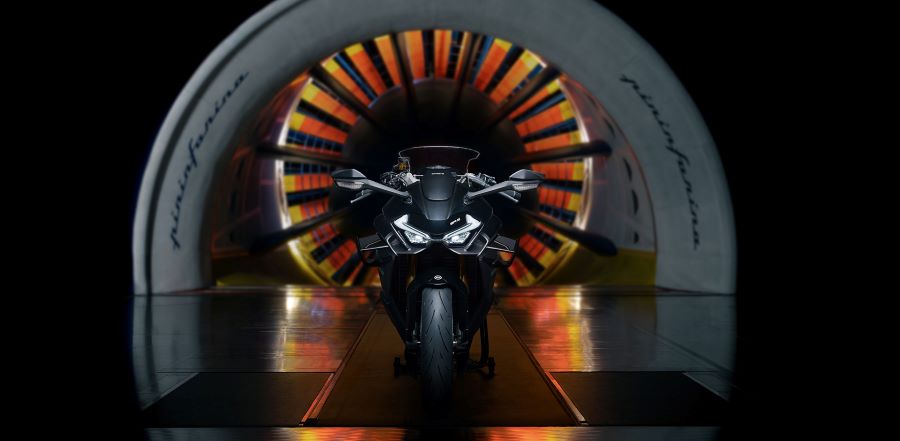 Una CFMoto 759SR-S sale del la prueba en un túnel de viento