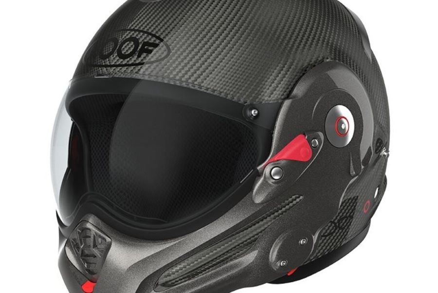 ROOF Desmo 3 Carbon, modular premium con estilo espacial Casco Roof Desmo 3 Carbon