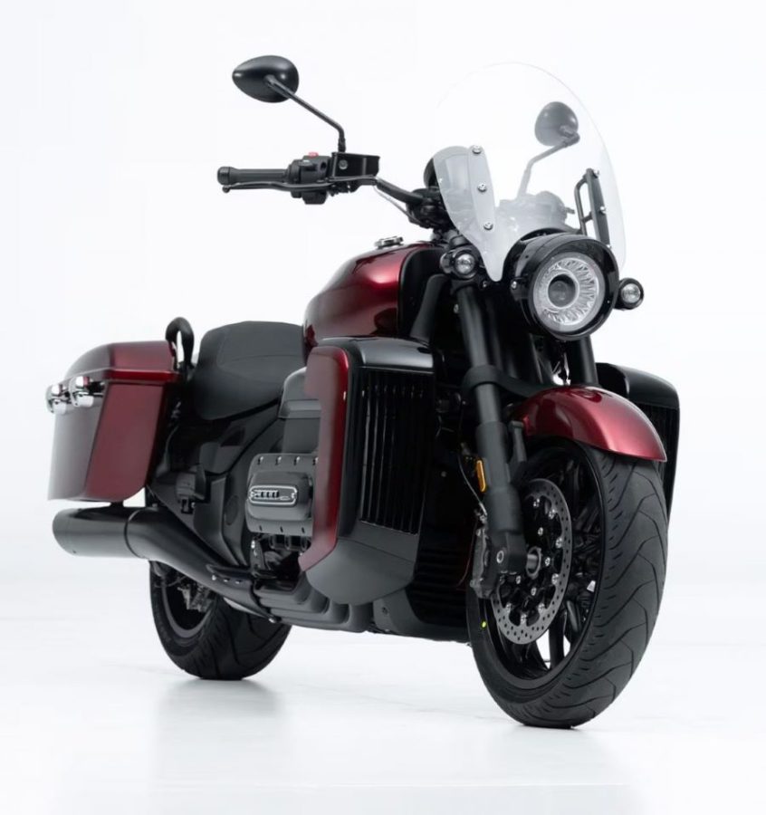 Un Souo S2000CT borravino vista en perspectiva derecha delantera