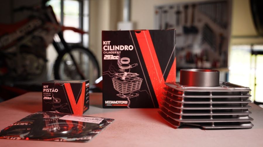 Kit de cilindrada para aumentar la potencia de una moto