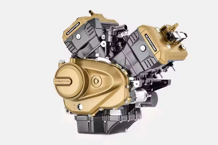 QJMotor Equus 600, un V4 en territorio Café Racer Motor de una Equus 600 V4 Café Racer