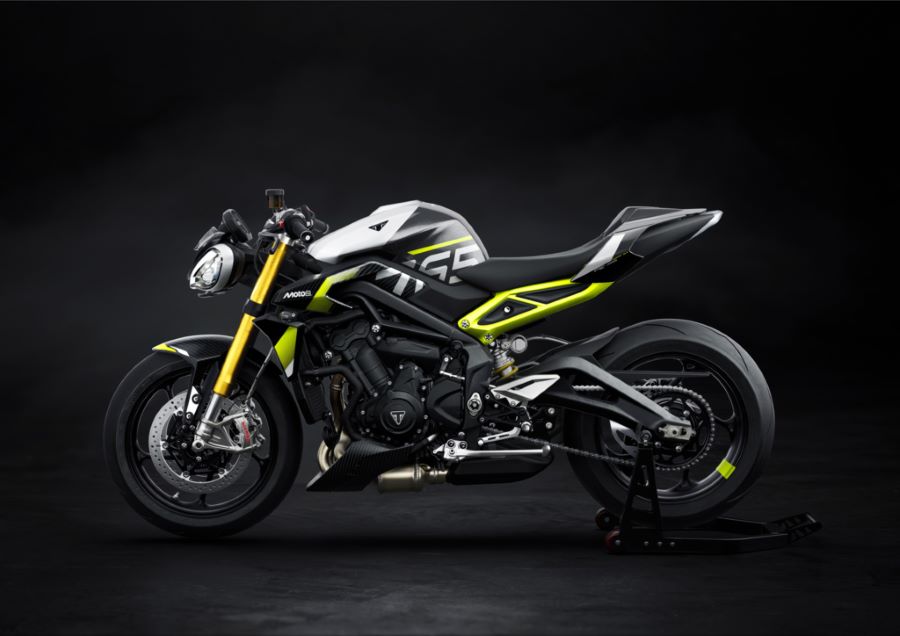 Triumph potencia la Street Triple con versiones Moto2 y RX 2026 Vista lateral izquierda de una moto Triumph Street Triple 765 Moto2 edition