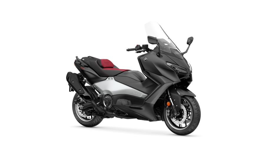 Veinticinco años después el TMAX sigue marcando agenda Lateral derecho de una Yamaha TMAX 25 Aniversario