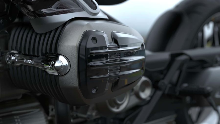 Benda P51, la híbrida que cambia la lógica de las 250 cc Vista parcial del motor de la Beda P51