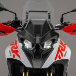 Frontal de una moto TRK 602X