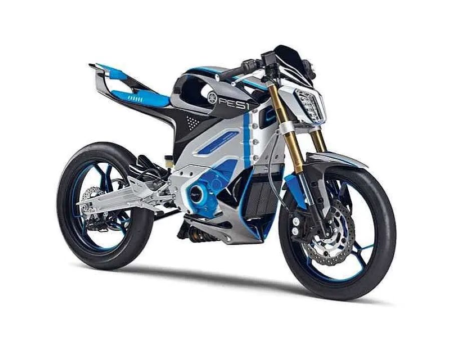 Un render de una potencial moto eléctrica de Yamaha