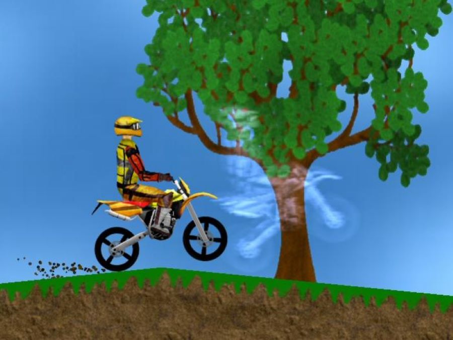 Una secuencia del videojuego X-Moto
