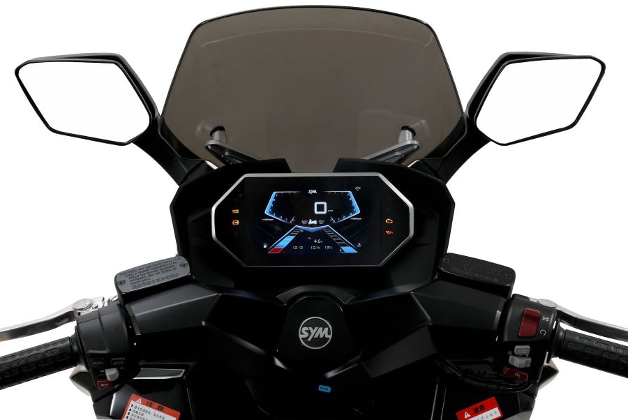 pantalla de un scooter SYM Cruisym 400