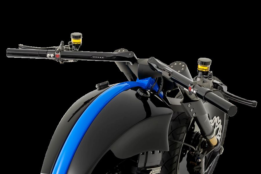 Tanque bipartito de la Harley-Davidson Bugatti de Bündnerbike