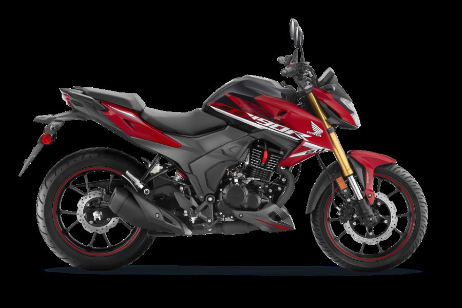 Lateral derecho de una moto Honda CB190R