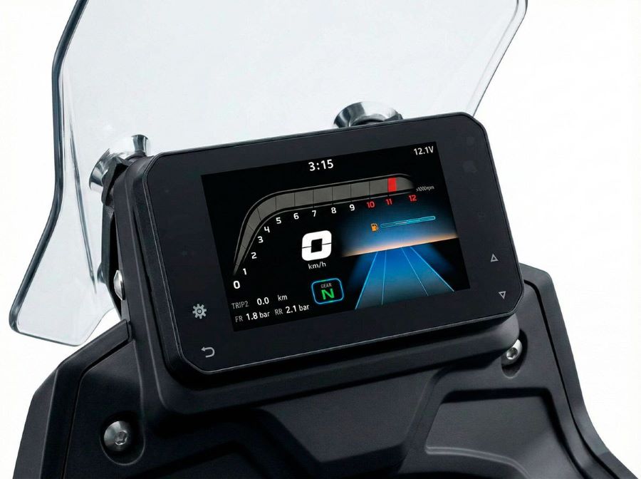 pantalla digital de una moto Leonart Racer 300