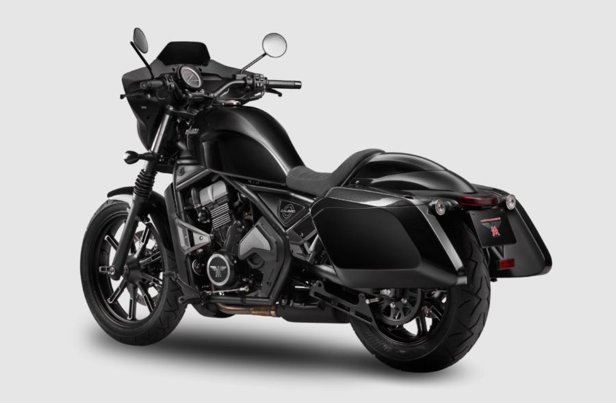 foto de estudio de una Moto Morini Calibro Bagger