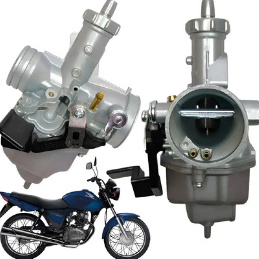 Dos imágenes de un carburador de moto para Honda Titan