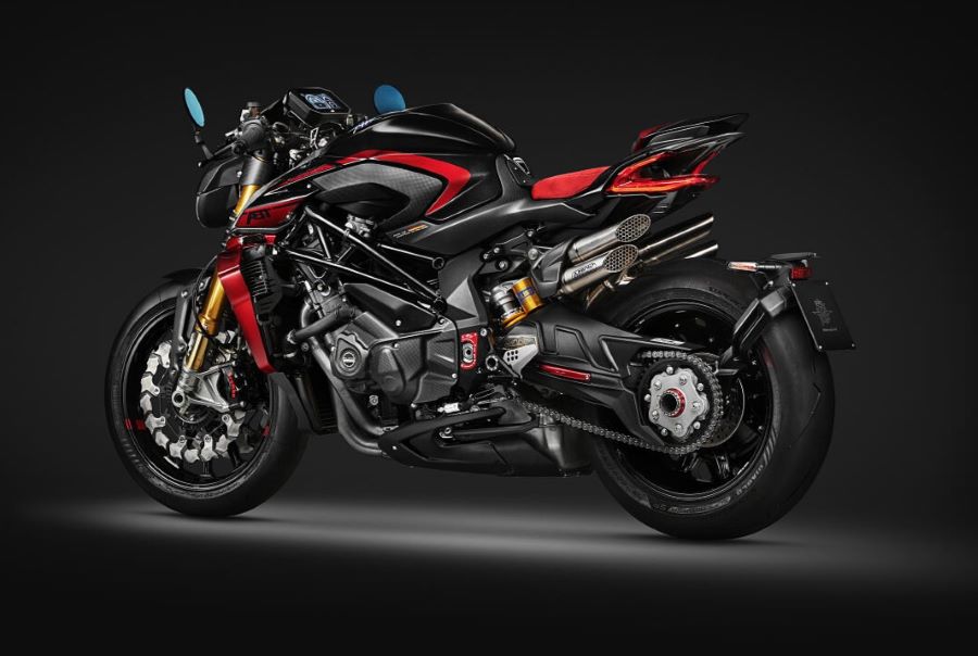 La Brutale 1000 ABT une emoción italiana y obsesión alemana Lateral izquierdo de una MV Agusta Brutale 1000 ABT